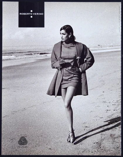 Roberto Verino 1988 Print Ad - Yasmeen Ghauri