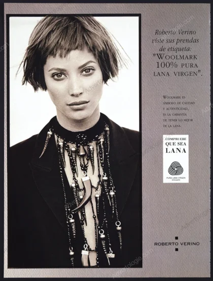 Roberto Verino 1993 Print Ad - Christy Turlington