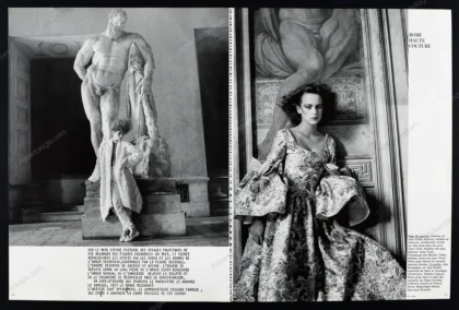 "Rome Haute Couture" 1981 Editorial - Laetitia Firmin-Didot