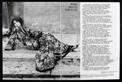 "Rome Haute Couture" 1981 Editorial - Laetitia Firmin-Didot