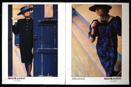 Saint Laurent Rive Gauche 1984 Advertorial - Mounia Orosemane
