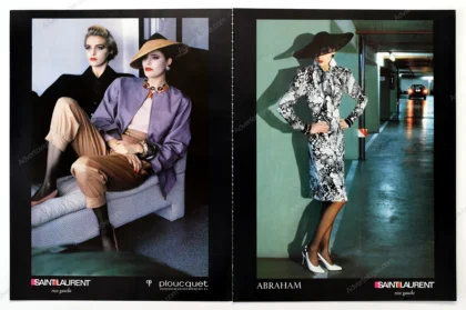 Saint Laurent Rive Gauche 1980 6-Page Advertorial - Helmut Newton