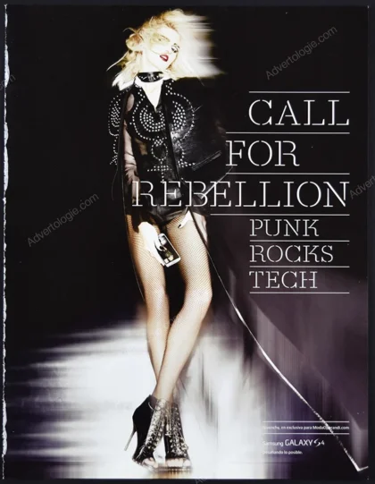 Moda Operandi Samsung Galaxy S4 2013 4-Page Print Ad - Anja Rubik