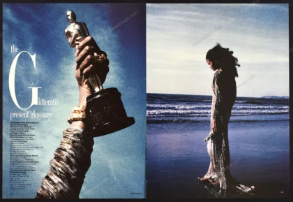 "The Glitterati's Present Glossary" 1985 10-Page Editorial - Peter Lindbergh