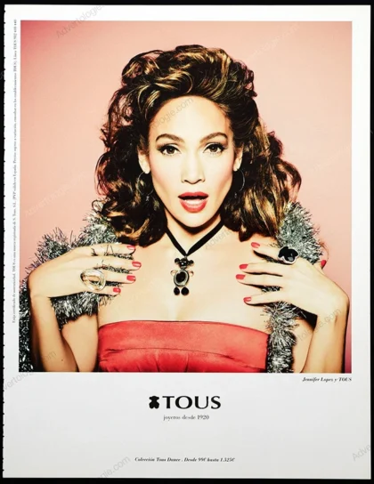 Tous Jewelry Holiday 2011 Print Ad - Jennifer Lopez, Ellen von Unwerth