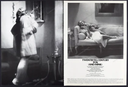 "Twentieth-Century Fox (And Mink)" Harpers & Queen 1979 12-Page Fur Fashion Editorial