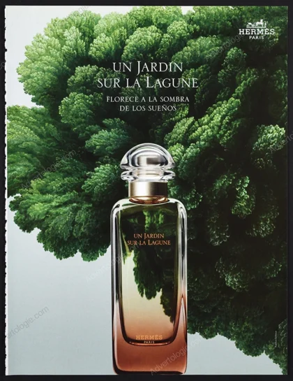Un Jardin sur la Lagune de Hermès Perfume 2019 Print Ad