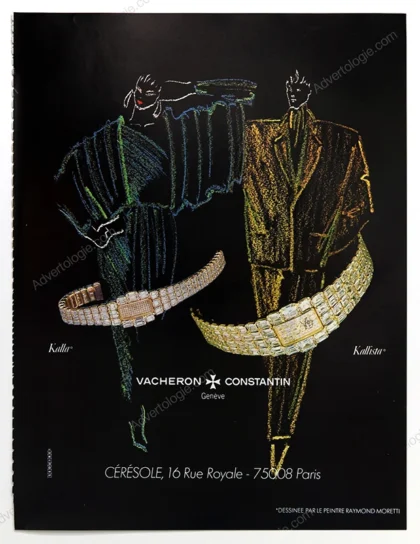 Vacheron Constantin Kalla & Kallista Watches 1980 Print Ad