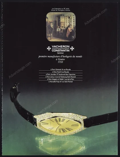 Vacheron Constantin Watches 1979 Print Ad