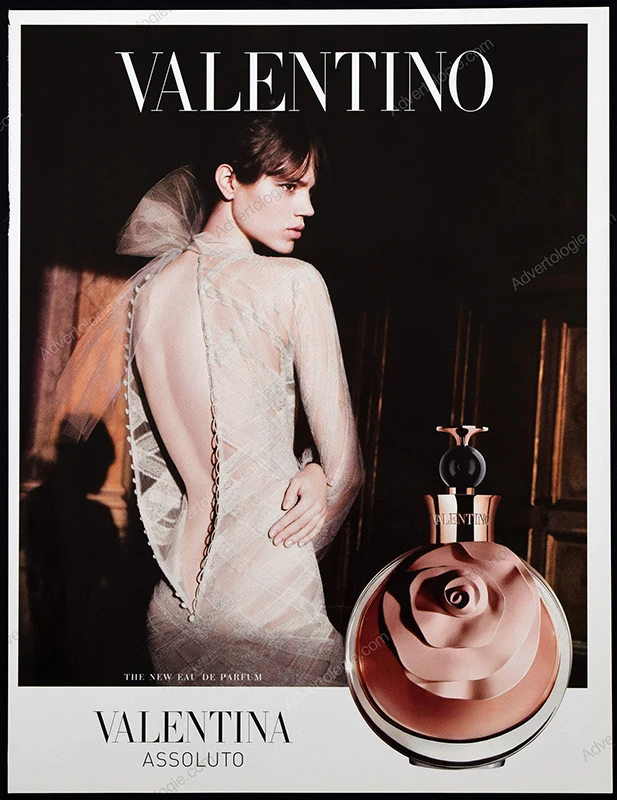 Valentina Assoluto de Valentino Perfume 2013 Print Ad - Freja Beha Erichsen