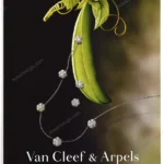Van Cleef & Arperls Jewelry 2001 Print Ad - "Fleurette"