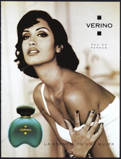 Verino Perfume 1993 Print Ad - Yasmeen Ghauri
