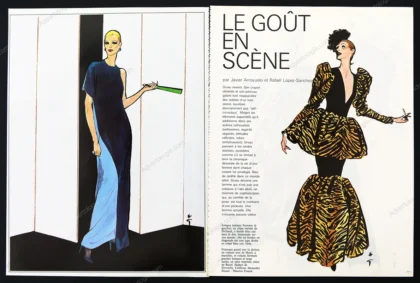 "Le Goût en Scène" 1981 10-Page Editorial - René Gruau