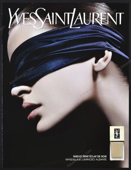 Yves Saint Laurent Cosmetics 2003 Print Ad - "Blindfold"