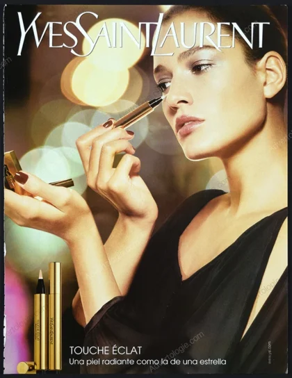 Yves Saint Laurent Touche Éclat Cosmetics 2006 Print Ad