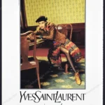 Yves Saint Laurent Rive Gauche 1991 Print Ad - Helmut Newton