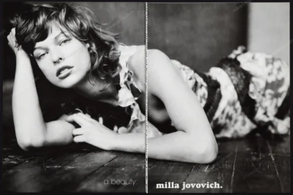 "A Beauty: Milla Jovovich" 2002 Editorial - Paolo Roversi