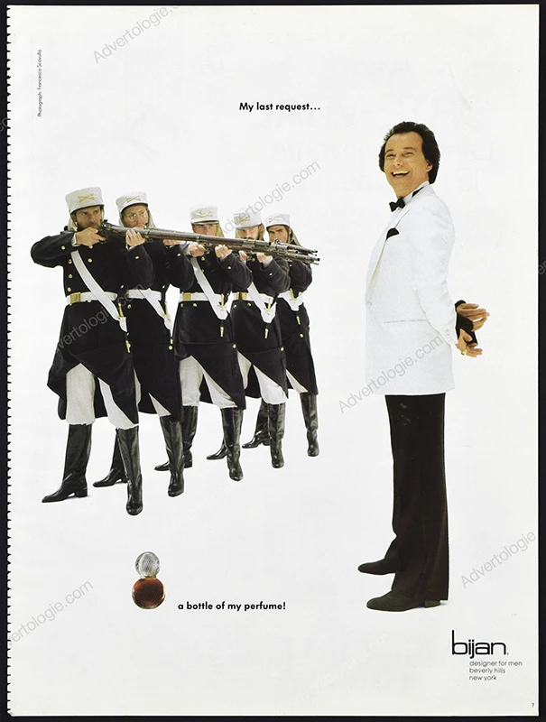 Bijan Perfume 1985 Print Ad