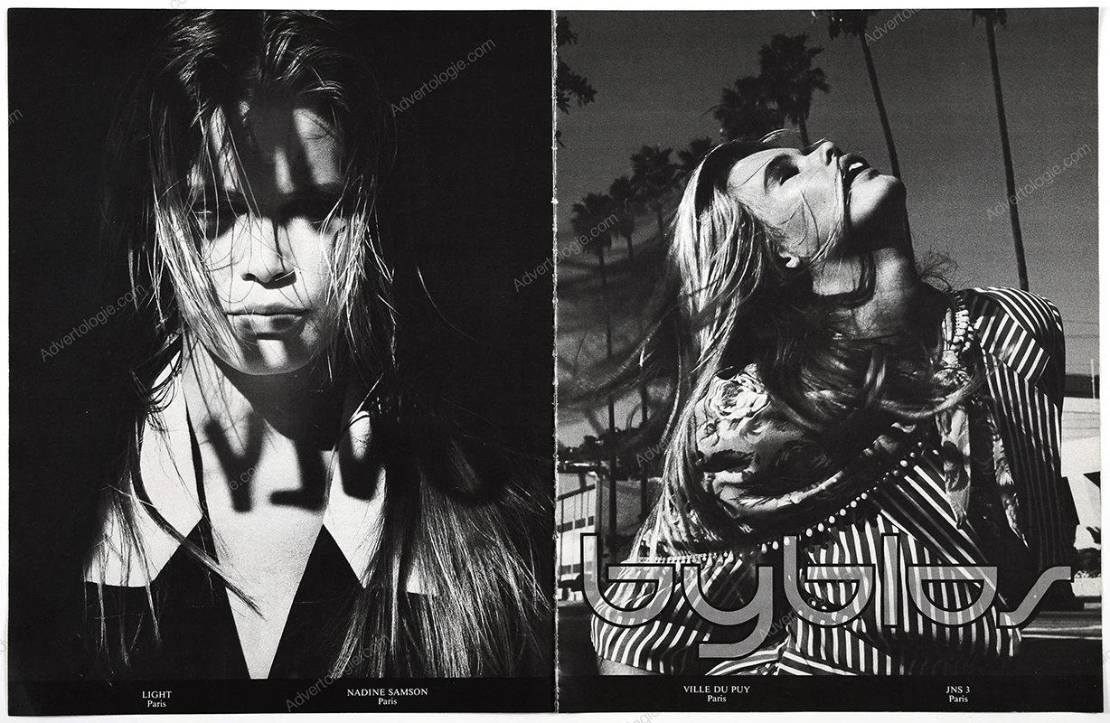 Byblos 1990 4-Page Print Ad - Claudia Schiffer, Albert Watson