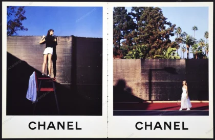 Chanel 1996 Print Ad - Amber Valetta, Shalom Harlow