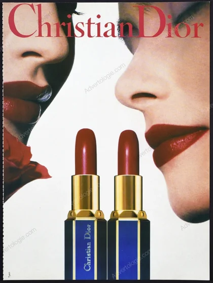 Christian Dior Lipstick 1989 Print Ad