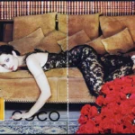 Coco Chanel Perfume 1997 2-Page Print Ad - Manon Von Kergan