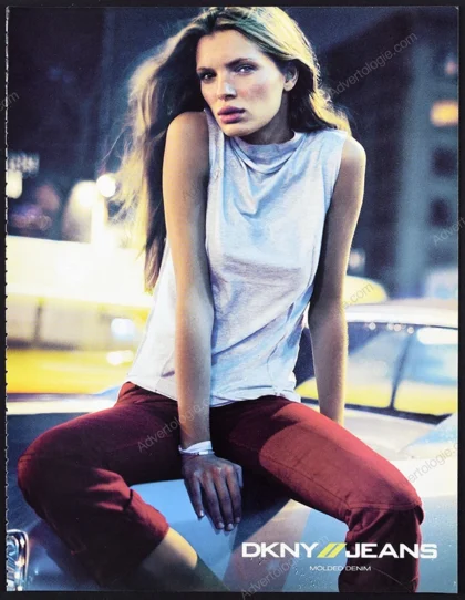 DKNY 1999 Print Ad - Esther Cañadas, Peter Lindbergh