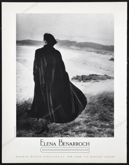 Elena Benarroch Furs 1986 Print Ad - Javier Vallhonrat