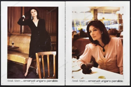Emanuel Ungaro Parallèle 1985 7-Page Advertorial - Anouk Aimée, Helmut Newton