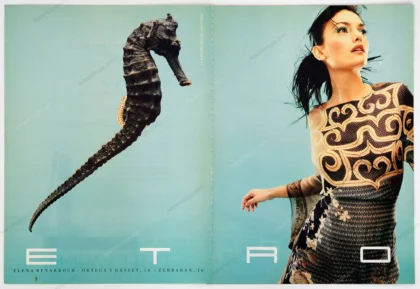 Etro SS 1997 Print Ad - Laura Ponte