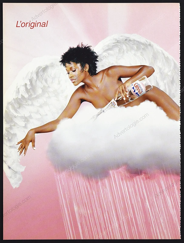 Evian Water 2002 Print Ad - "Angel"