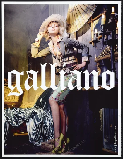 Galliano SS 2009 Print Ad - Angela Lindvall