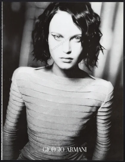Giorgio Armani 1998 8-Page Print Ad - Natalia Semanova, Paolo Roversi