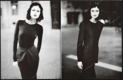 Giorgio Armani 1998 8-Page Print Ad - Natalia Semanova, Paolo Roversi