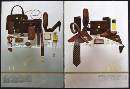 Gucci Fashion & Accessories 1979 8-Page Print Ad