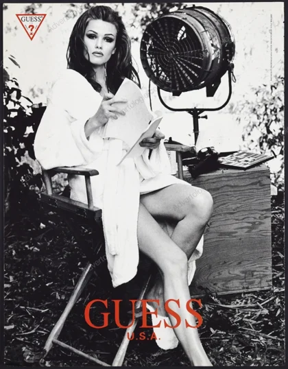Guess 1994 Print Ad - Larissa Bondarenko, Ellen von Unwerth