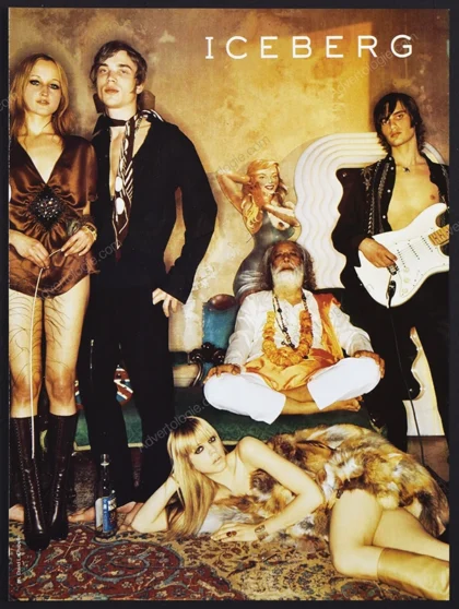 Iceberg 2002 "Rolling Stones" Print Ad - David Lachapelle