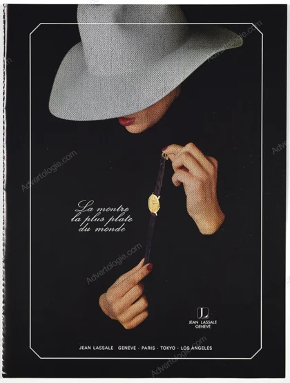 Jean Lassale Watches 1977 Print Ad