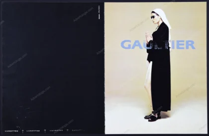 Jean Paul Gaultier Eyewear & Shoes 1990 4-Page Print Ad