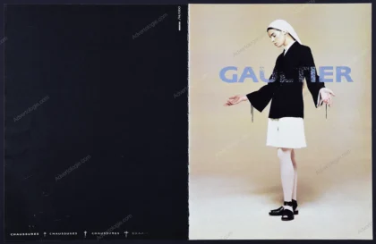 Jean Paul Gaultier Eyewear & Shoes 1990 4-Page Print Ad