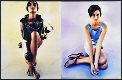 Jil Sander 1990 Print Ad - Vanessa Duve, Javier Vallhonrat