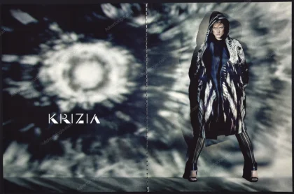 Krizia 2015 Print Ad - Malgosia Bela, Paolo Roversi
