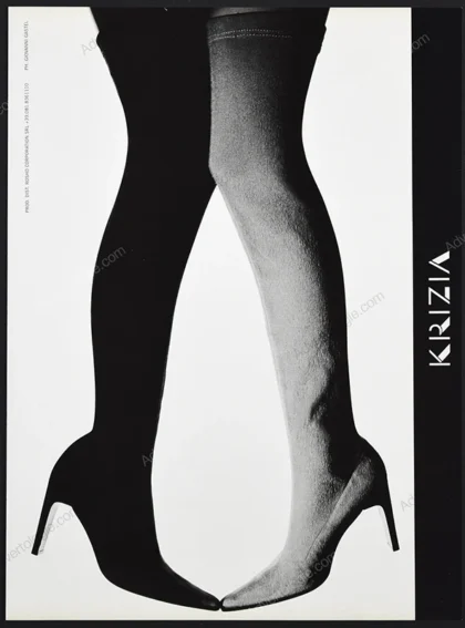 Krizia Shoes 2001 Print Ad - Giovanni Gastel