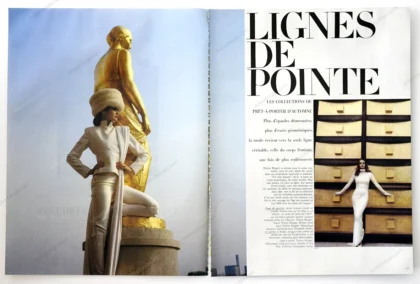 "Lignes de Pointe" 1980 24-Page Editorial - Karen Howard, Horst