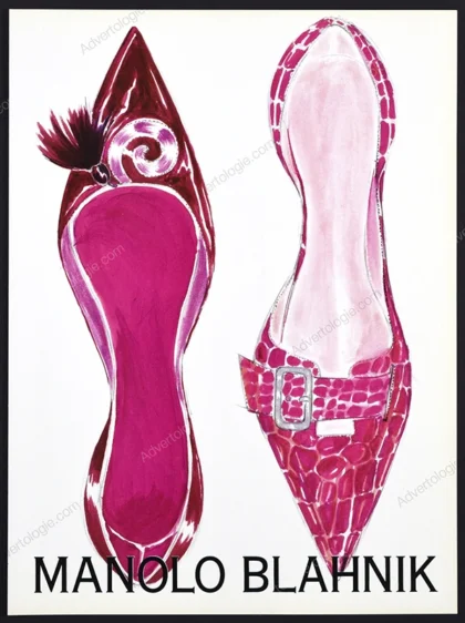 Manolo Blahnik Shoes 2001 Print Ad