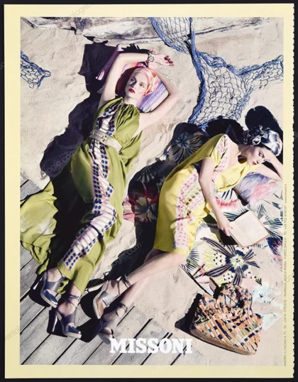 Missoni 2009 Print Ad - Natasha Poly, Steven Meisel