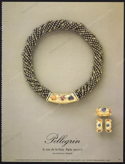 Pellegrin Jewelry 1985 Print Ad