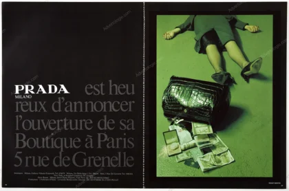 Prada 1985 Original Print Ad - Helmut Newton