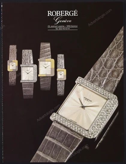 Robergé Watches 1985 Print Ad