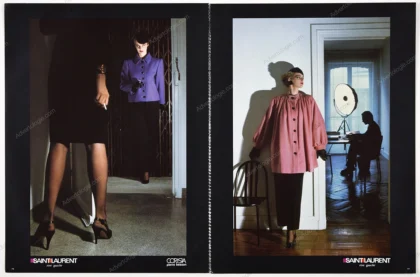 Saint Laurent Rive Gauche 1985 9-Page Advertorial - Helmut Newton